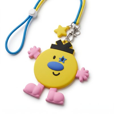 Character card holder with strap