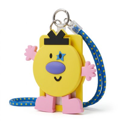 Character card holder with strap