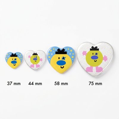 Pin Bage Heart shape