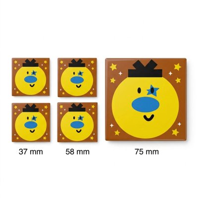 Pin Bage Square shape