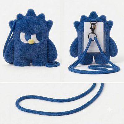 Character card holder with strap