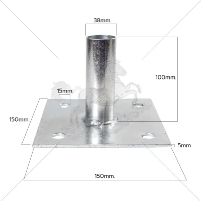 เบสเพลท Base Plate ใช้สำหรับนั่งร้าน BS จำนวน 8 ตัว/ลัง