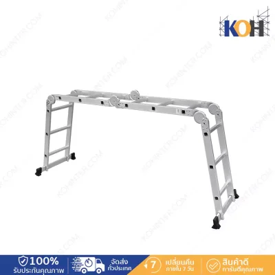 12-step ladder BAKI multi-purpose aluminum ladder, model 4x3