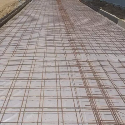 Plastic floor covering before pouring concrete LDPE plastic flooring