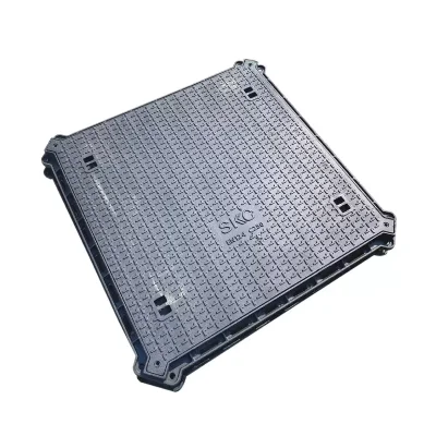 Cast iron pipe cover, pipe cover grating, square cast iron cover, SQUARE INFILL, can support a weight of 25 tons.