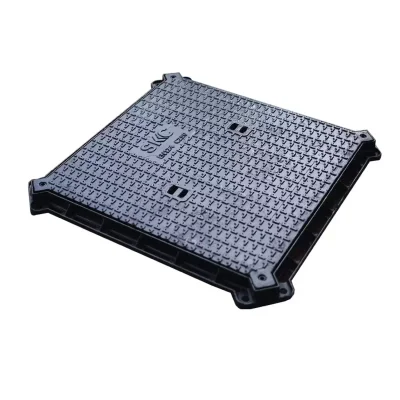 Cast iron manhole cover, manhole cover grating, TPS PLUS SQUARE square cast iron cover, can support a weight of 12.5 tons.