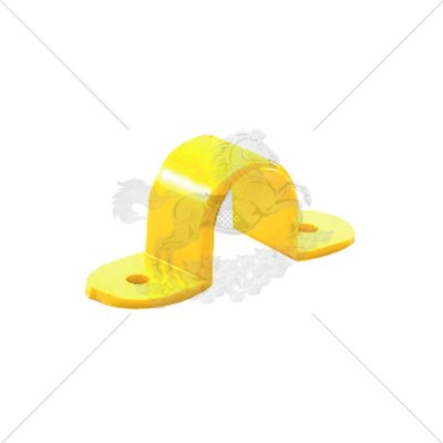 Clip for holding PVC pipe, size 3/4 inch, yellow