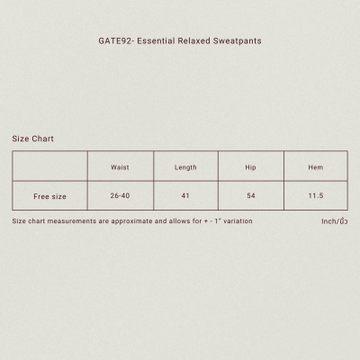 GATE92- Essential Relaxed Sweatpants