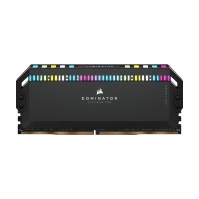 RAM (แรม) CORSAIR DOMINATOR PLATINUM RGB 64GB (32x2) DDR5 5600MHz BLACK (CMT64GX5M2X5600C40)