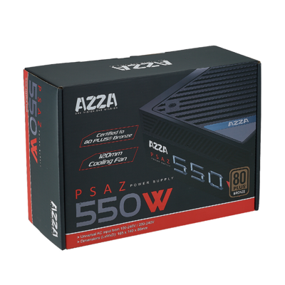 PSU (อุปกรณ์จ่ายไฟ) AZZA PSAZ 550W (80+BRONZE)