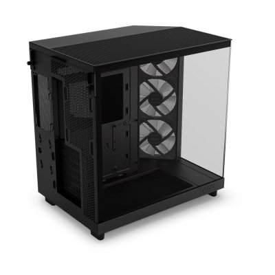 CASE (เคส) NZXT H6 FLOW RGB (BLACK)(ATX) : CC-H61FB-R1
