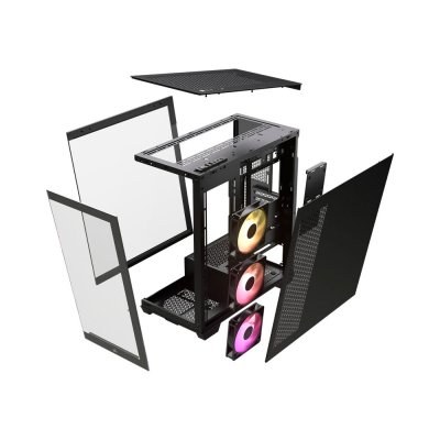 CASE (เคส) CORSAIR 3500X RGB TEMPERED GLASS (BLACK)(ATX) (2Y)
