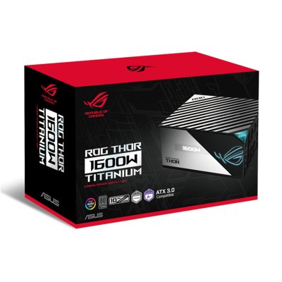 PSU (อุปกรณ์จ่ายไฟ) ASUS ROG THOR 1600T GAMING - 1600W (80+TITANIUM)