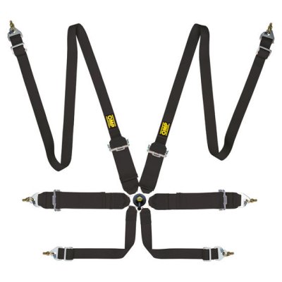 เข็มขัดนิรภัย OMP First 3"+2" Saloon 6 Point Harness