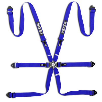 เข็มขัดนิรภัย Sparco Competition H-2 PD 6 Point Harness