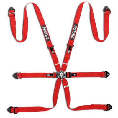 เข็มขัดนิรภัย Sparco Competition H-2 PD 6 Point Harness