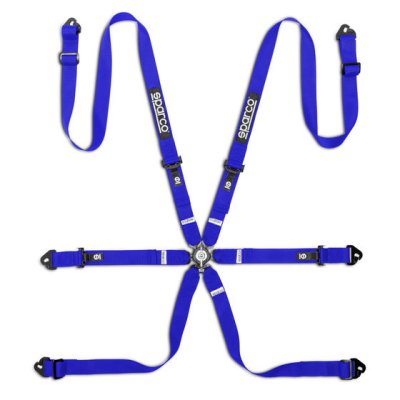 เข็มขัดนิรภัย Sparco Competition H-2 PU 6 Point Harness