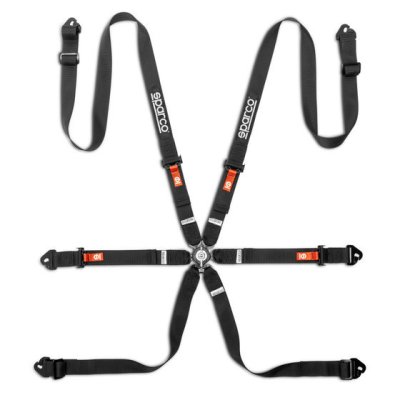 เข็มขัดนิรภัย Sparco Competition H-2 PU 6 Point Harness