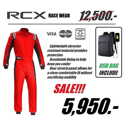 ชุดแข่ง RCX PRECISO พร้อมกระเป๋า