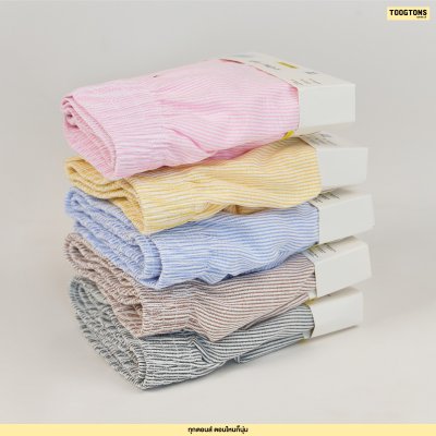 Toogtons ทุกตอนส์ บ๊อกเซอร์คอตตอน รุ่น Oxford soft ริ้วเล็ก บ็อกเซอร์ผู้ชาย บ็อกเซอร์ผู้หญิง ใส่สบาย