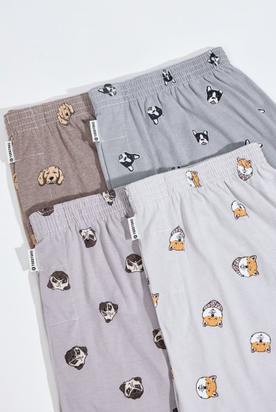 Toogtons ทุกตอนส์ กางเกงขายาว นุ่มเหมือนมาร์ชเมลโล่ ลายหมา กางเกงขายาวลำลอง ใส่สบาย