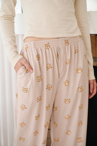 Toogtons ทุกตอนส์ กางเกงขายาว นุ่มเหมือนมาร์ชเมลโล่ ลายหมา กางเกงขายาวลำลอง ใส่สบาย