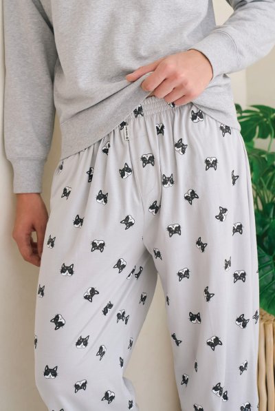 Toogtons ทุกตอนส์ กางเกงขายาว นุ่มเหมือนมาร์ชเมลโล่ ลายหมา กางเกงขายาวลำลอง ใส่สบาย