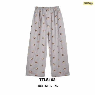 Toogtons ทุกตอนส์ กางเกงขายาว นุ่มเหมือนมาร์ชเมลโล่ ลายอาหาร กางเกงนอน กางเกงขายาวลำลอง ใส่สบาย