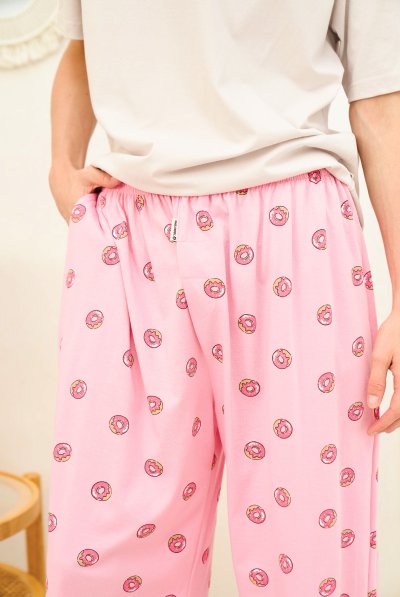 Toogtons ทุกตอนส์ กางเกงขายาว นุ่มเหมือนมาร์ชเมลโล่ ลายอาหาร กางเกงนอน กางเกงขายาวลำลอง ใส่สบาย