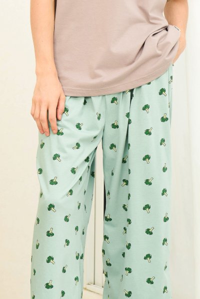 Toogtons ทุกตอนส์ กางเกงขายาว นุ่มเหมือนมาร์ชเมลโล่ ลายอาหาร กางเกงนอน กางเกงขายาวลำลอง ใส่สบาย