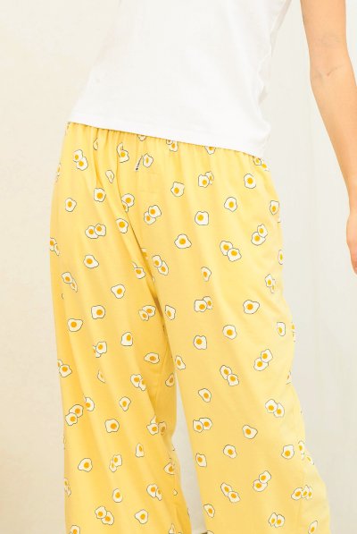 Toogtons ทุกตอนส์ กางเกงขายาว นุ่มเหมือนมาร์ชเมลโล่ ลายอาหาร กางเกงนอน กางเกงขายาวลำลอง ใส่สบาย