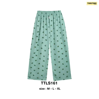 Toogtons ทุกตอนส์ กางเกงขายาว นุ่มเหมือนมาร์ชเมลโล่ ลายอาหาร กางเกงนอน กางเกงขายาวลำลอง ใส่สบาย
