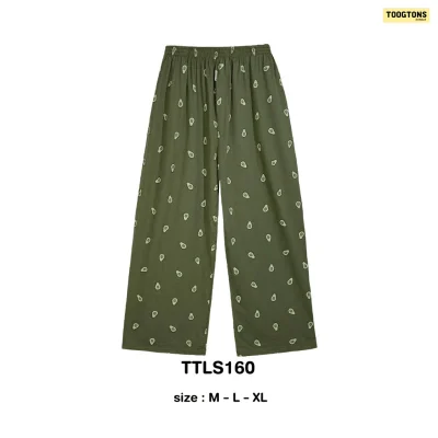 Toogtons ทุกตอนส์ กางเกงขายาว นุ่มเหมือนมาร์ชเมลโล่ ลายอาหาร กางเกงนอน กางเกงขายาวลำลอง ใส่สบาย