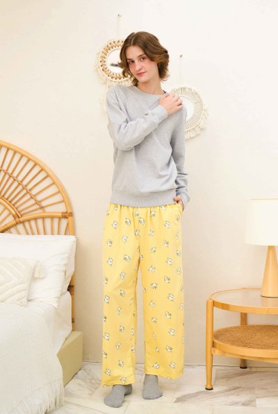 Toogtons ทุกตอนส์ กางเกงขายาว นุ่มเหมือนมาร์ชเมลโล่ ลายชินจัง กางเกงขายาวลำลอง ใส่สบาย