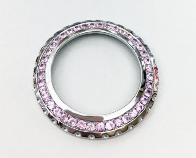 กรอบเพชร CHANEL J12 Ladies 33mm Pink Sapphire