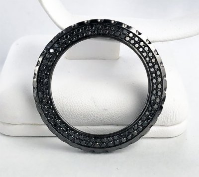 กรอบเพชร CHANEL J12 Ladies 38mm Black Diamond