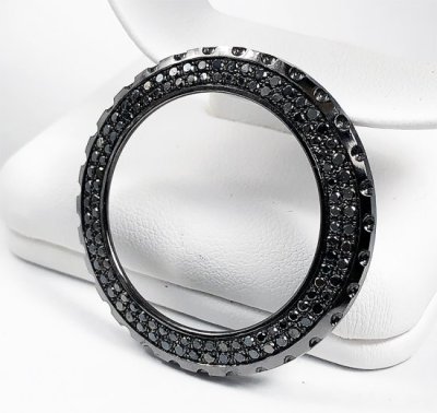 กรอบเพชร CHANEL J12 Ladies 38mm Black Diamond