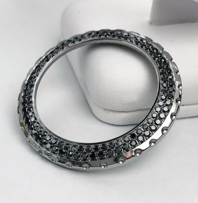 กรอบเพชร CHANEL J12 Chronograph 41mm Black Diamond