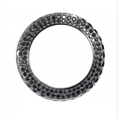 กรอบเพชร CHANEL J12 Ladies 33mm Black Diamond