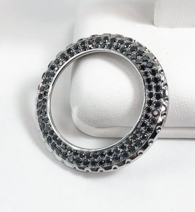 กรอบเพชร CHANEL J12 Ladies 33mm Black Diamond