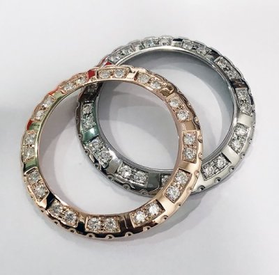 กรอบเพชร CHANEL J12 Chronograph 18K PG 41mm เพชร 24 เม็ด