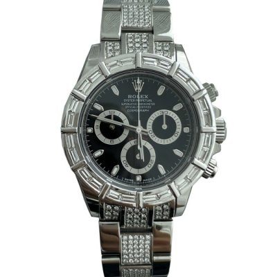 กรอบเพชร Rolex Daytona WG18K Baguette Diamonds