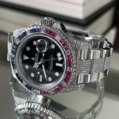 สายนาฬิกาประดับเพชร ROLEX Natural Diamond(extra)