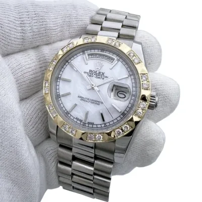 กรอบเพชร Rolex Datejust YG18K 36mm เพชร 24 เม็ด