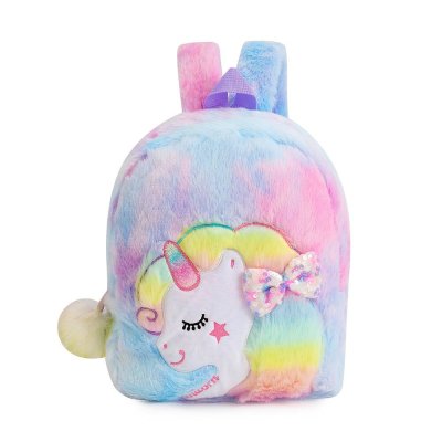 BLINGBERRY Tas Unicorn Bulu Pretty Cantik Tas Ransel Anak Perempuan Tas Blingberry Original Tas Blingberry TK PAUD SD Kado Ultah Unicorn Tas jalan anak perempuan