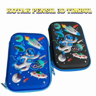 Kotak Pensil 3D Timbul Astronot FLY tempat pensil Karakter anak laki laki kotak pensil sekolah premium Kotak Pensil 3D Timbul Astronot FLY tempat pensil Karakter anak laki laki kotak pensil sekolah premium