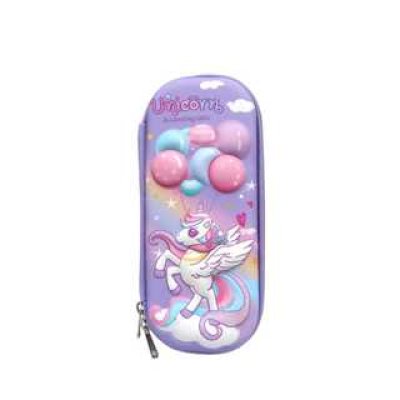 Kotak pensil 3D timbul Unicorn motif timbul Tempat pensil Pencil Case Kado Ultah Anak hadiah ulang tahun anak perempuan kotak pensil rabbit