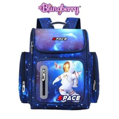 BLINGBERRY Tas Ransel Astronot Galaxy Tas Sekolah Anak SD Tas Sekolah Anak Laki laki Waterproof Tas Ransel Tahan Air Original Blingberry BLINGBERRY Tas Ransel Astronot Galaxy Tas Sekolah Anak SD Tas Sekolah Anak Laki laki Waterproof Tas Ransel Tahan Air Original Blingberry