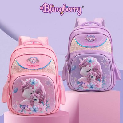 Tas Unicorn Glitter Tas Sekolah Anak SD