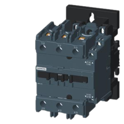 SINOVA 3MT7 Power Contactors, Size 4, 3ph 400Vac @55oC (80A),Ratings of three-phase motors at 50Hz and 400V (37kW), NO1, NC1